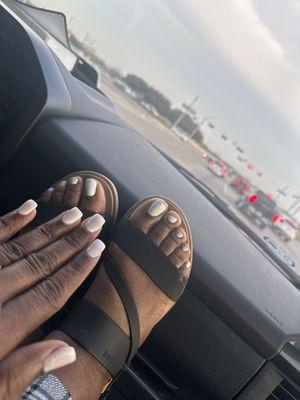 My freshly manicured nails and pedicured toes!