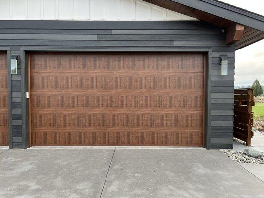 Modern Garage Door Wood Style