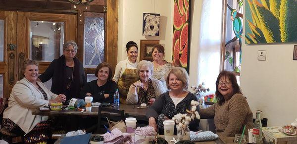 Hook Nook our crocheting club every Wednesday 1-4