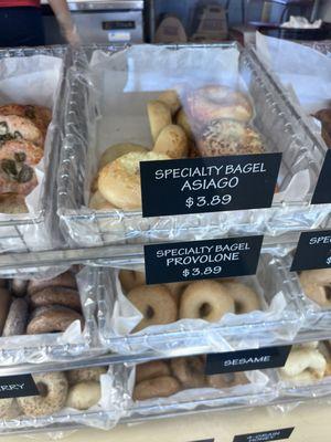 Great bagels, confusing pricing.