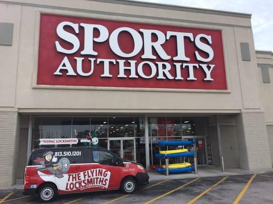 Out servicing Sports Authority Saint Petersburg.