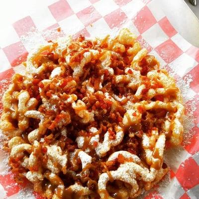 Maple Bacon Funnel Cake