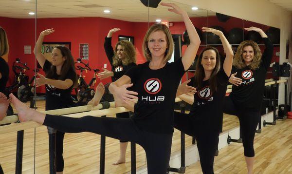 Three of our Barre instructors