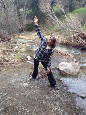 Yoga hike at Alum Rock park, 2017