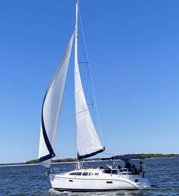 Sailing the Cumberland sound.