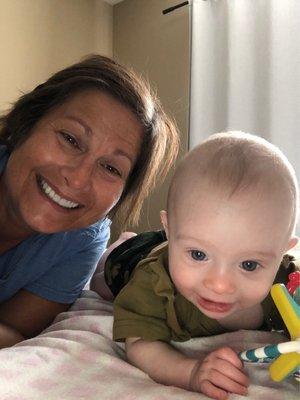 Practicing our tummy time