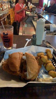 Tenderloin with breaded cauliflower and a great Bloody Mary