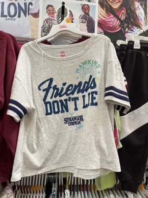 Stranger Things/Justice Hawkins High School "Friends Don't Lie" T-Shirt