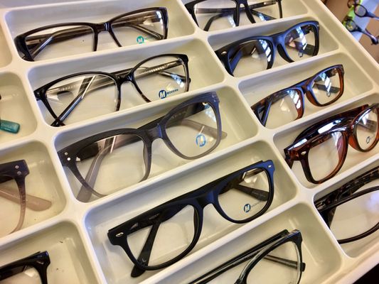 Modern Optical frames, covered by all insurances. The best deal!