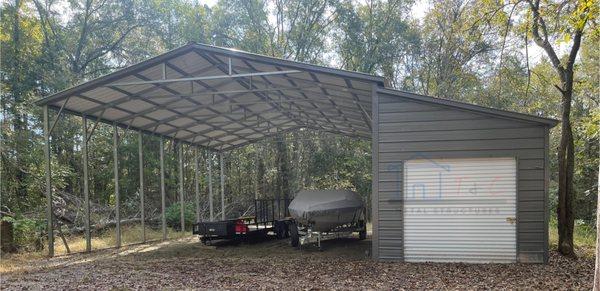 A metal carport shed combo or even a metal garage carport combo gives you benefits such as storage, security and weather protection.