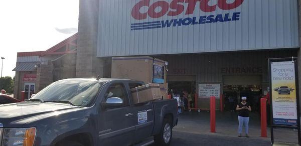 Patio set delivery from Costco