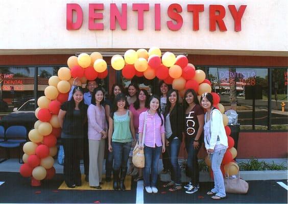 STAFF~*Left-to-Right*(FRONT):Angela, Dr.Jurie,Kathy,Jennifer,Andreya,Sandra,Irene.  (BACK):Dr.James, Gloria, Fibee,Erika,Celina