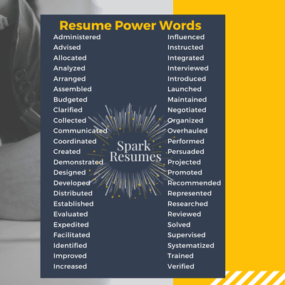 Action words add impact to your resume