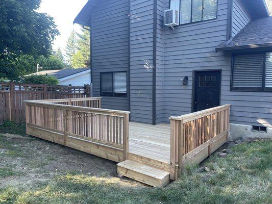 Gorgeous backyard deck!