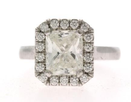 Cushion Cut Halo Ring