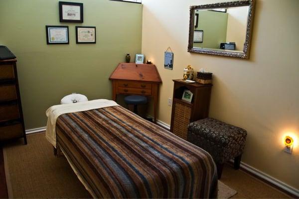 Our relaxing treatment rooms