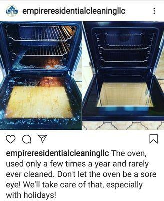 Oven cleaning