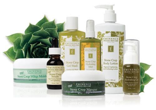 We use Eminence Organic skin care products in our facials and body treatments.