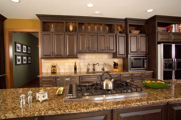 Countertops by Bridgewater Marble & Granite.  Design by Kitchens By Nancy of Somerville.