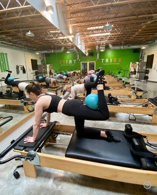 Reformer Pilates is an excellent class for taking things at a slower tempo and lighter resistance to focus on controlled movement.