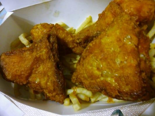 4 piece chicken with French fries