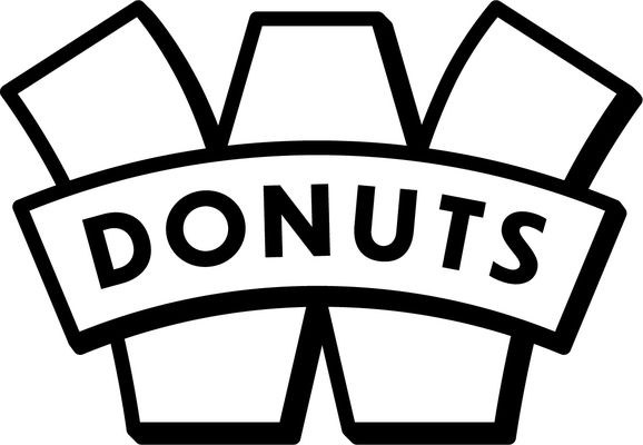 The W Donut logo, simple and classic.  Just like our donuts!