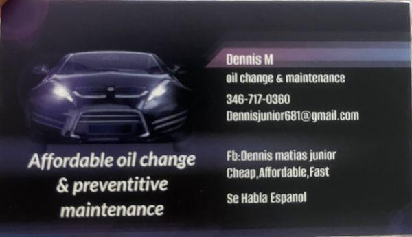 Oil Change And General Maintenance