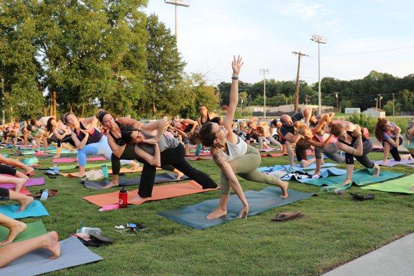 Yoga on the Lawn