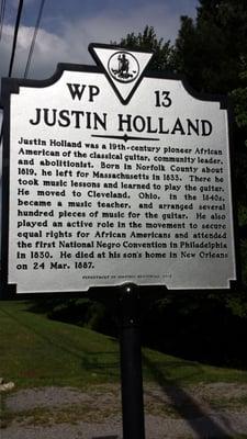 Justin Holland Historical Marker