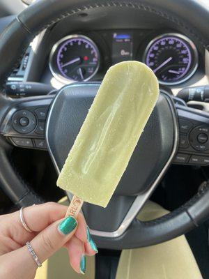 Avacado coconut popsicle