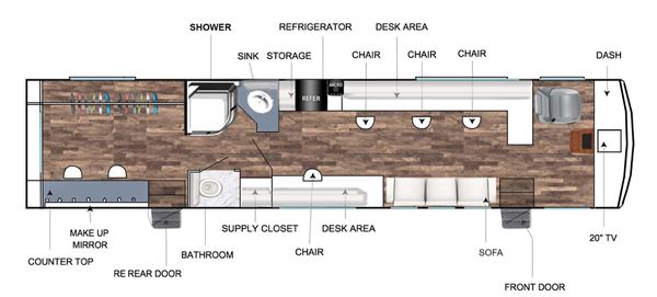 RV floor plan