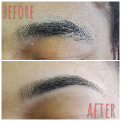 Beautiful before and after threading results.