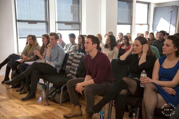 Hamilton star Jonathan Groff during a Musical Theatre Master Class