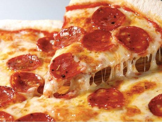 Ahh... our pepperoni pizza is the best!