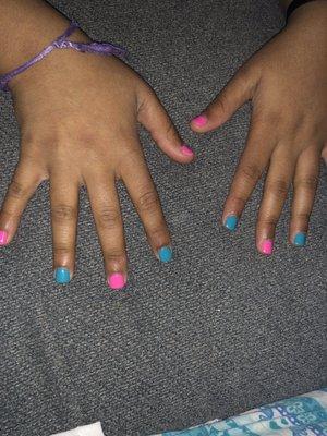 Nails my daughter got done by Amy