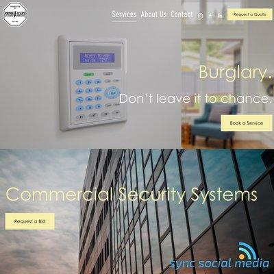Web Design Client: Prime Alert Security, Inc. in Signal Hill, CA.