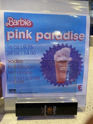 Specialty Drink for the Barbie Movie