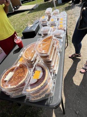 Yummy pies including sweet potato