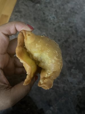 Half filled samosa. Stop ripping people off.