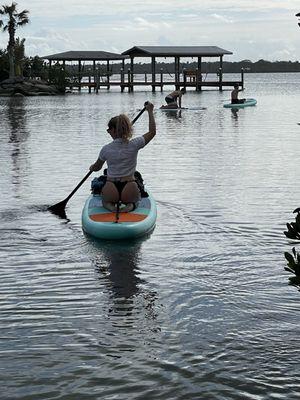 Paddle boarding