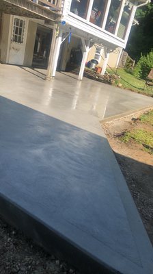 Concrete patio complete!