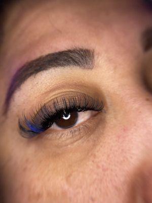 Volumen con color  cat eye