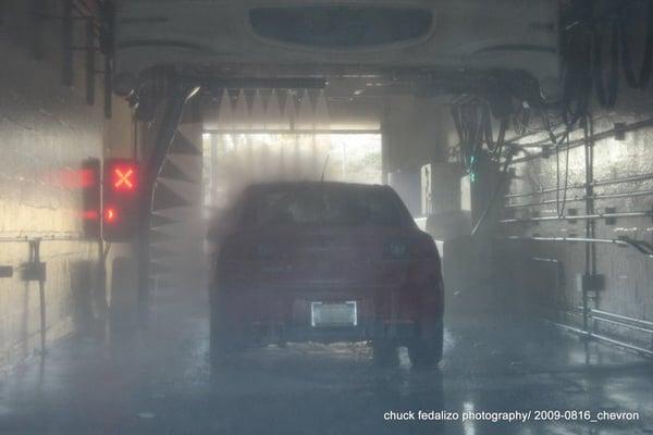 inside the car wash