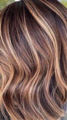 Hair Color with highlights