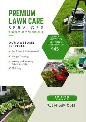 Save your valuable time and leave your lawn to the professionals!