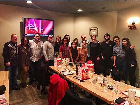 The Red Shark Digital Team and their loved ones at our annual Holiday Dinner!