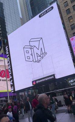 Times Square Ad on!