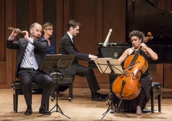 Adrian Spence, principle flute; Michael McHale, piano; Ani Aznavoorian, principle cello