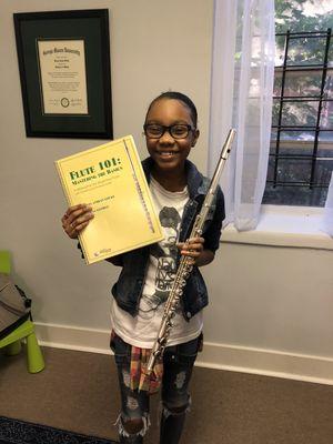 Our flute students are always excited for new and challenging music.