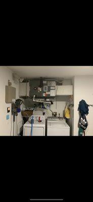 3.5 ton Rheem shorty air handler install